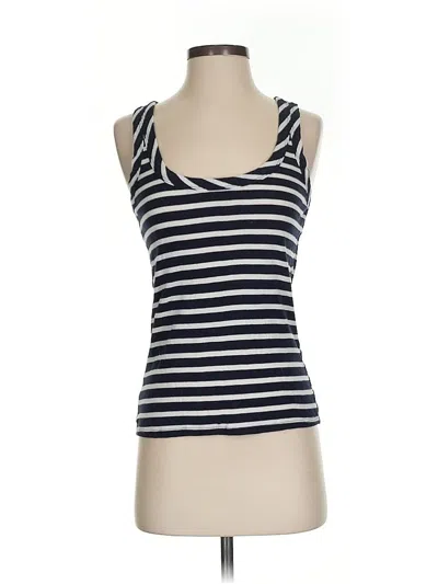 Pre-owned Ann Taylor Loft Tank Top Blue Strapless Neckline Tops