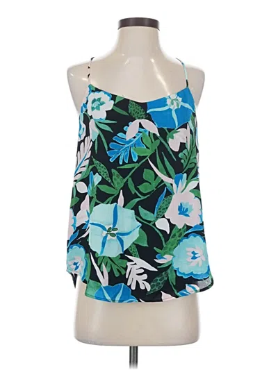 Pre-owned Ann Taylor Loft Tank Top Blue Strapless Neckline Tops