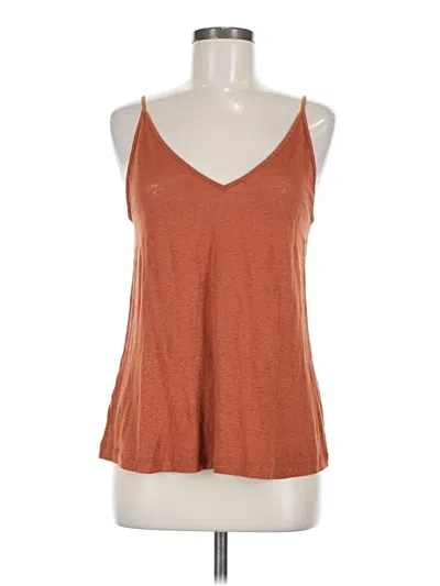 Pre-owned Ann Taylor Loft Tank Top Brown Halter Neckline Tops