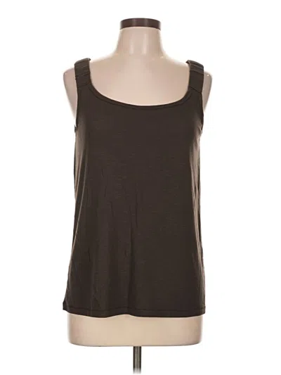 Pre-owned Ann Taylor Loft Tank Top Brown Strapless Neckline Tops