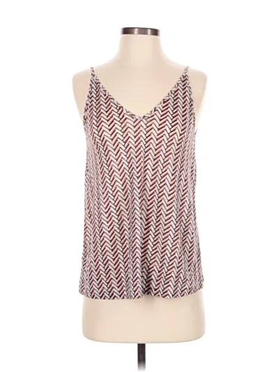 Pre-owned Ann Taylor Loft Tank Top Burgundy Halter Neckline Tops