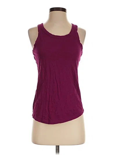 Pre-owned Ann Taylor Loft Tank Top Burgundy Halter Neckline Tops