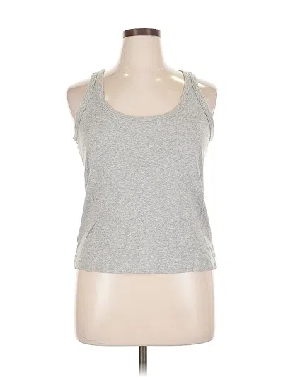 Pre-owned Ann Taylor Loft Tank Top Gray Halter Neckline Tops