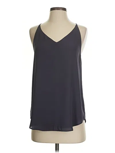 Pre-owned Ann Taylor Loft Tank Top Gray Halter Neckline Tops