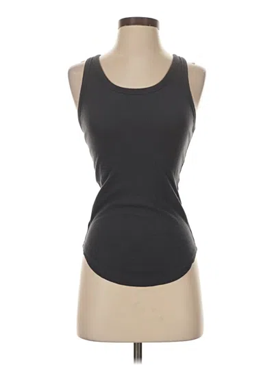 Pre-owned Ann Taylor Loft Tank Top Gray Halter Neckline Tops