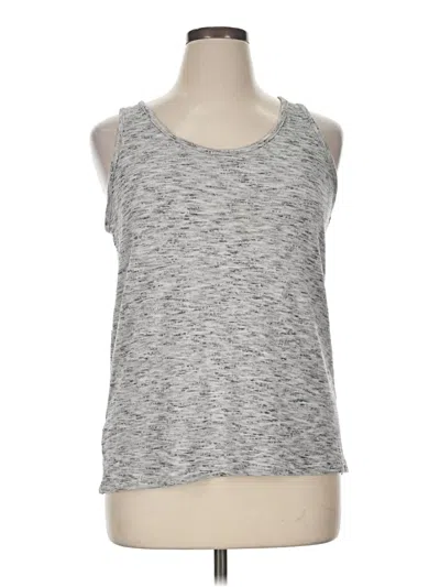 Pre-owned Ann Taylor Loft Tank Top Gray Halter Neckline Tops