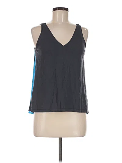 Pre-owned Ann Taylor Loft Tank Top Gray Halter Neckline Tops