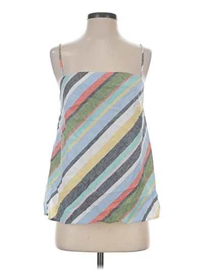 Pre-owned Ann Taylor Loft Tank Top Gray Square Neckline Tops