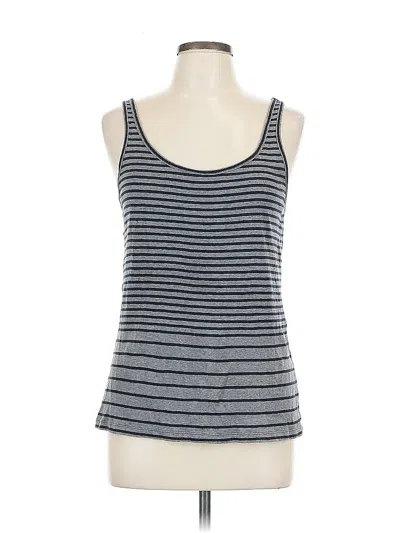 Pre-owned Ann Taylor Loft Tank Top Gray Strapless Neckline Tops