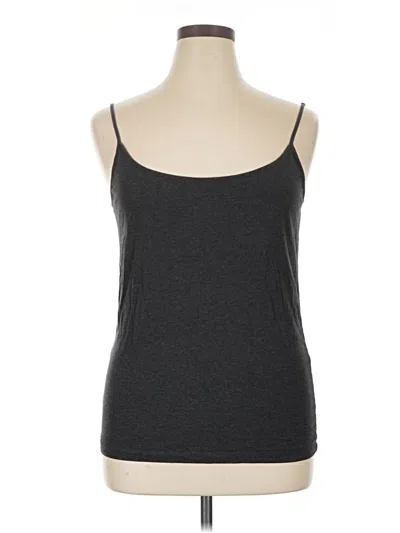 Pre-owned Ann Taylor Loft Tank Top Gray Strapless Neckline Tops