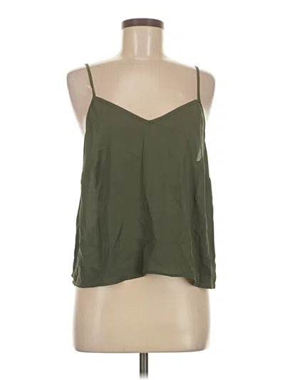 Pre-owned Ann Taylor Loft Tank Top Green Halter Neckline Tops