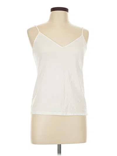 Pre-owned Ann Taylor Loft Tank Top Ivory Halter Neckline Tops