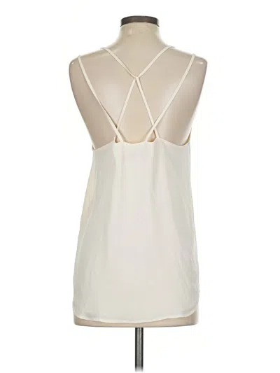 Pre-owned Ann Taylor Loft Tank Top Ivory Halter Neckline Tops