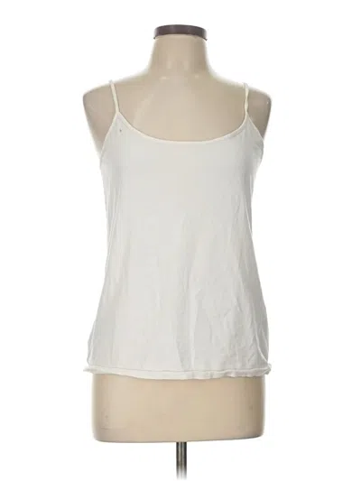 Pre-owned Ann Taylor Loft Tank Top Ivory Halter Neckline Tops In White