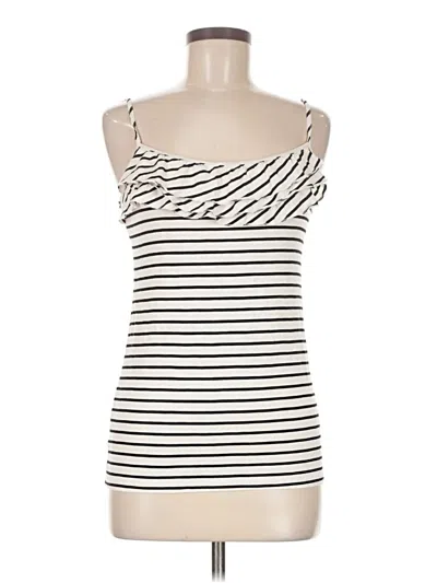 Pre-owned Ann Taylor Loft Tank Top Ivory Strapless Neckline Tops In White