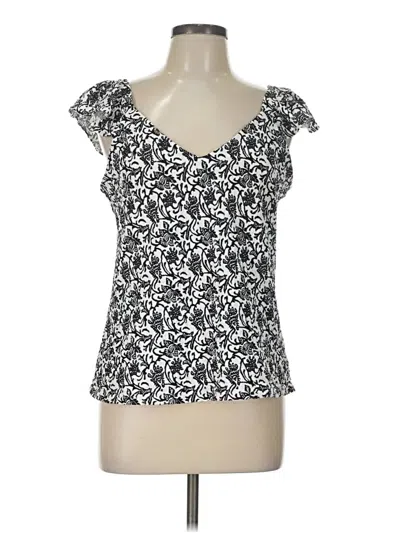 Pre-owned Ann Taylor Loft Tank Top Ivory Sweetheart Neckline Tops