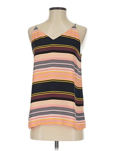Pre-owned Ann Taylor Loft Tank Top Orange Halter Neckline Tops