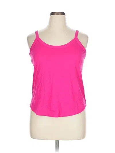 Pre-owned Ann Taylor Loft Tank Top Pink Halter Neckline Tops