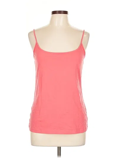 Pre-owned Ann Taylor Loft Tank Top Pink Strapless Neckline Tops