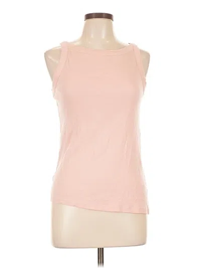 Pre-owned Ann Taylor Loft Tank Top Pink Strapless Neckline Tops