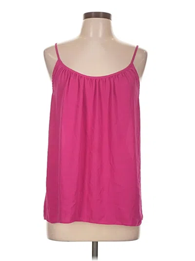 Pre-owned Ann Taylor Loft Tank Top Pink Strapless Neckline Tops