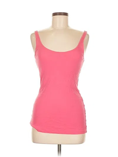 Pre-owned Ann Taylor Loft Tank Top Pink Sweetheart Neckline Tops