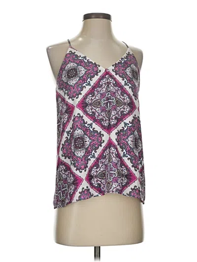 Pre-owned Ann Taylor Loft Tank Top Purple Halter Neckline Tops