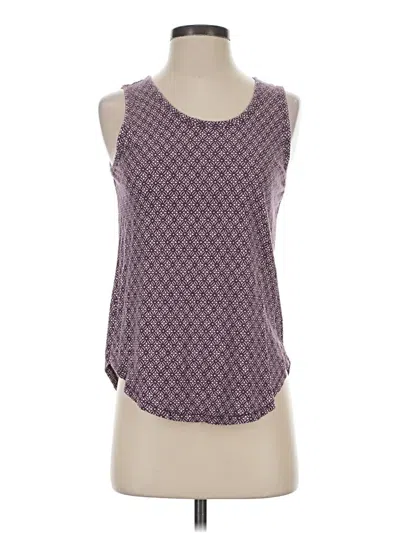 Pre-owned Ann Taylor Loft Tank Top Purple Halter Neckline Tops
