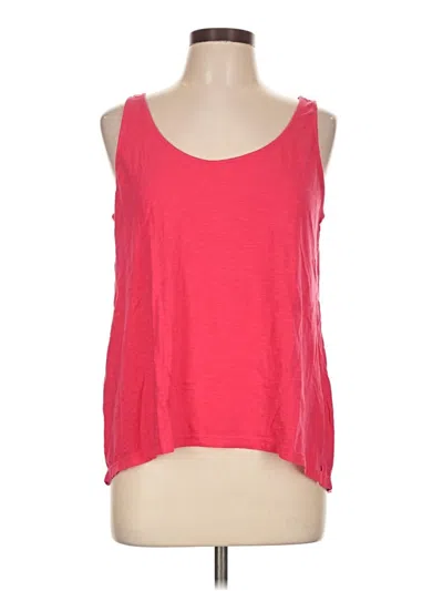 Pre-owned Ann Taylor Loft Tank Top Red Strapless Neckline Tops
