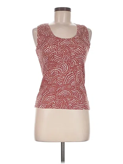 Pre-owned Ann Taylor Loft Tank Top Red Strapless Neckline Tops