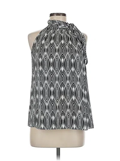 Pre-owned Ann Taylor Loft Tank Top Silver Halter Neckline Tops