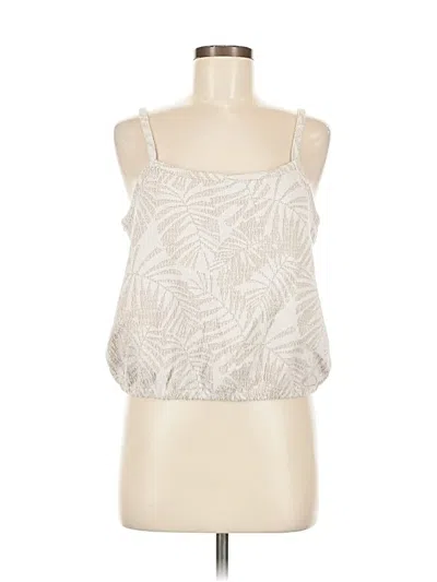 Pre-owned Ann Taylor Loft Tank Top Silver Halter Neckline Tops