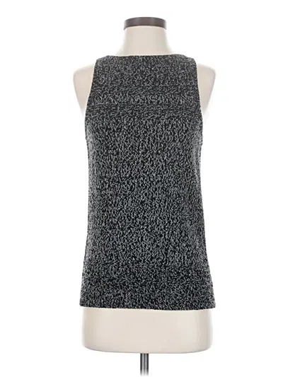 Ann Taylor Loft Tank Top Silver Halter Neckline Tops