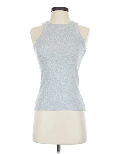 Ann Taylor Loft Tank Top Silver Halter Neckline Tops