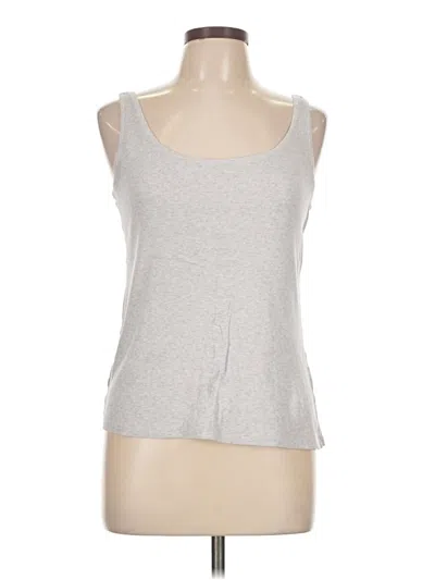 Pre-owned Ann Taylor Loft Tank Top Silver Strapless Neckline Tops