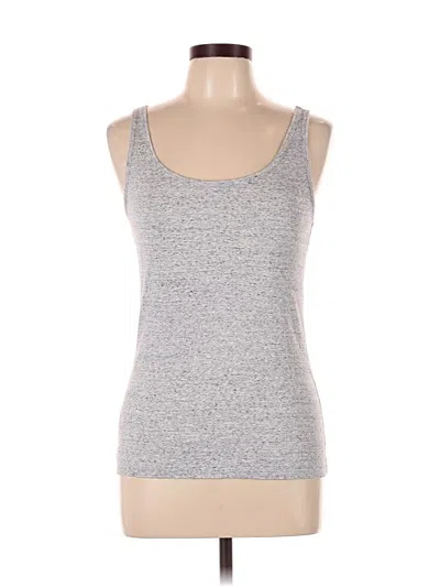 Pre-owned Ann Taylor Loft Tank Top Silver Strapless Neckline Tops