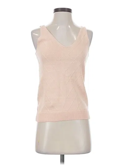 Pre-owned Ann Taylor Loft Tank Top Tan Halter Neckline Tops