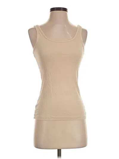 Pre-owned Ann Taylor Loft Tank Top Tan Strapless Neckline Tops