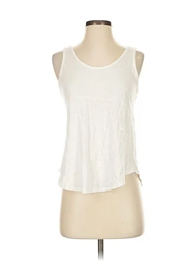 Pre-owned Ann Taylor Loft Tank Top White Halter Neckline Tops