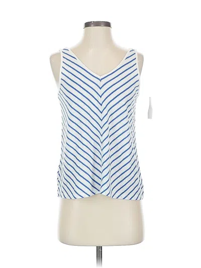Pre-owned Ann Taylor Loft Tank Top White Halter Neckline Tops