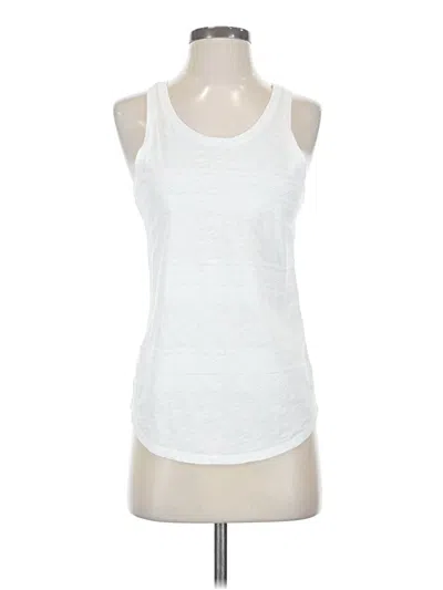 Pre-owned Ann Taylor Loft Tank Top White Halter Neckline Tops