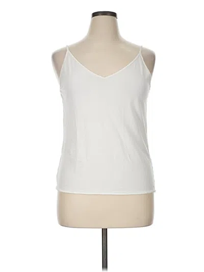 Pre-owned Ann Taylor Loft Tank Top White Halter Neckline Tops