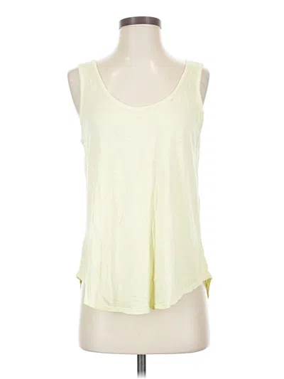 Pre-owned Ann Taylor Loft Tank Top Yellow Halter Neckline Tops