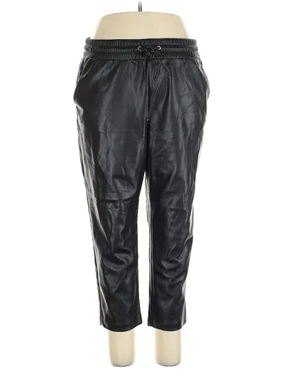 Pre-owned Ann Taylor Loft Track Pants In Black