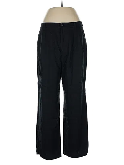Pre-owned Ann Taylor Loft Track Pants In Black