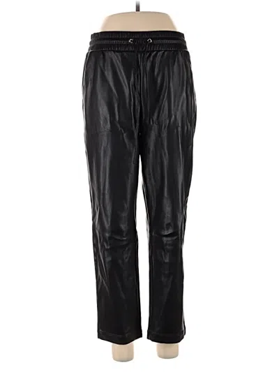 Pre-owned Ann Taylor Loft Track Pants In Black