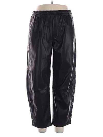 Pre-owned Ann Taylor Loft Track Pants In Black
