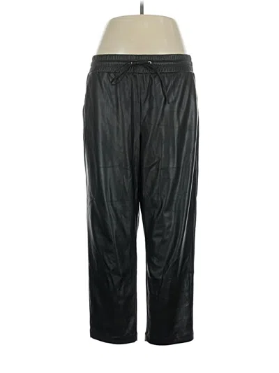 Pre-owned Ann Taylor Loft Track Pants In Black