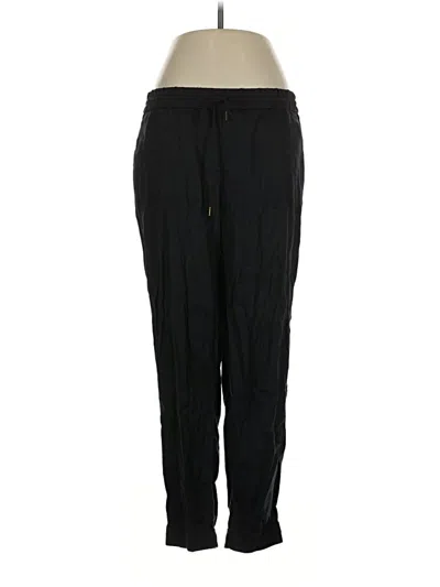 Pre-owned Ann Taylor Loft Track Pants In Black