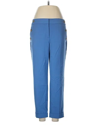 Pre-owned Ann Taylor Loft Track Pants In Blue